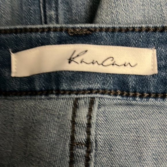 Denim skirt- faded and frayed-excellent condition! $15! - Picture 4 of 6